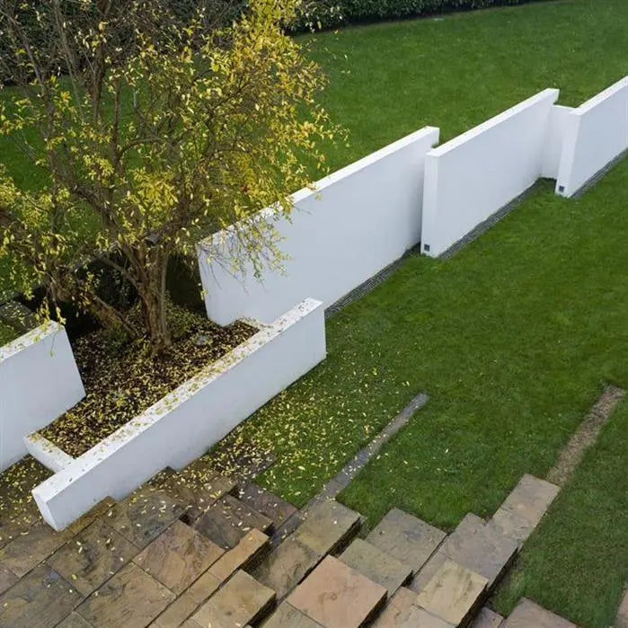 Tuinmuur | Aluminium Tuinwand 100 x 15 x 135 cm