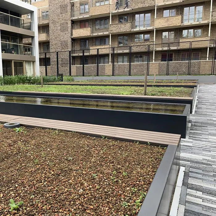 Keerwand Aluminium Binnenhoek 1000 x 1000 x 400 mm