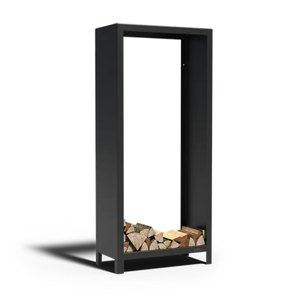 Rangement à bois en acier 80 x 40 x 180 cm - Stockage de bois de chauffage