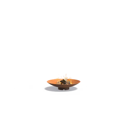 Brasero en acier Corten - 60 cm x 21 cm - Rond