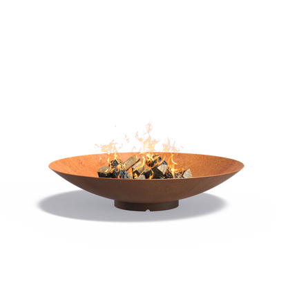 Brasero en acier Corten - 150 cm x 21 cm - Rond