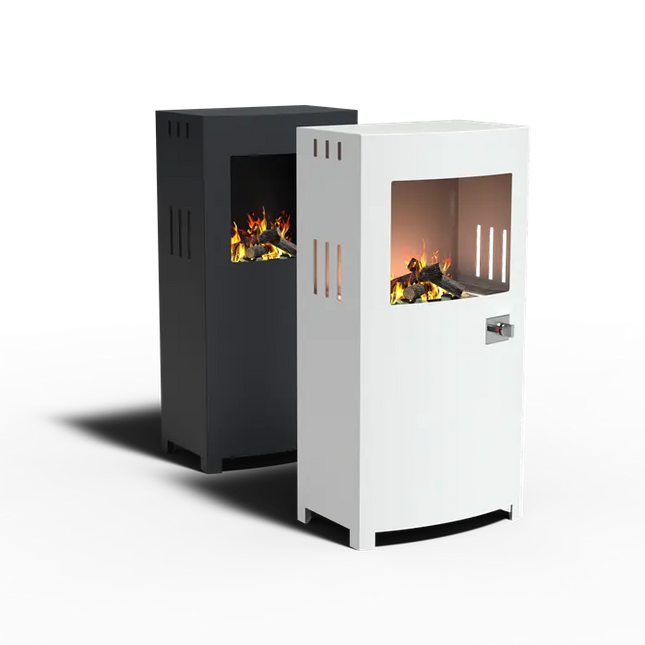 Chimenea de jardín de 70 x 46 x 140 cm | Chimenea de exterior - Chimenea de gas