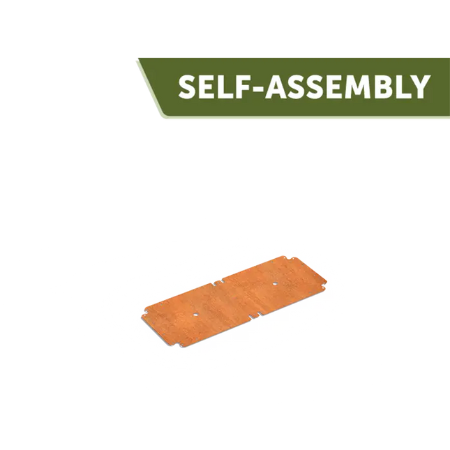 Corten stål plantekasse bund 1000 x 400 x 2 mm - Bundplade