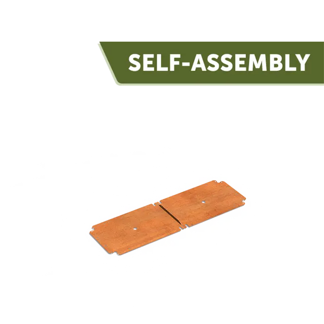 Corten stål plantekasse bund 1200 x 400 x 2 mm - Bundplade