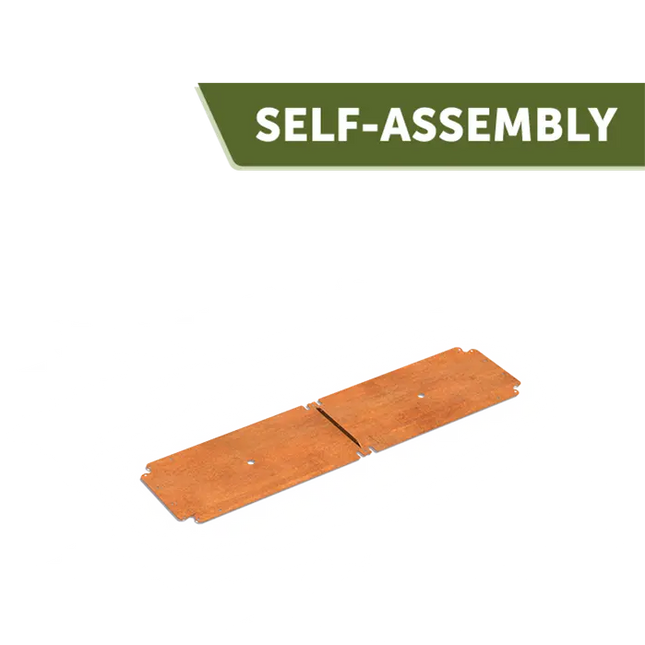 Corten stål plantekasse fod 1500 x 400 x 2 mm - Bundplade