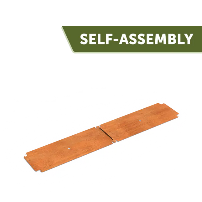 Corten stål plantekasse fod 2000 x 400 x 2 mm - Bundplade