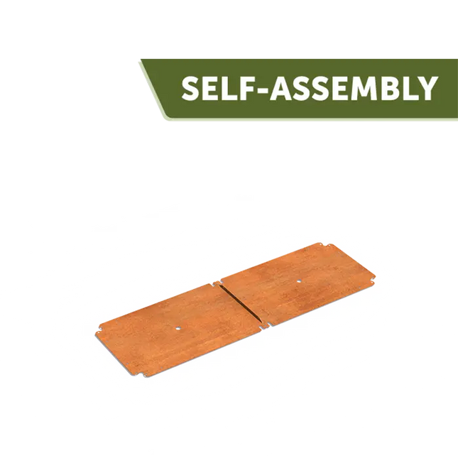 Corten stål plantekasse fod 1500 x 500 x 2 mm - Bundplade
