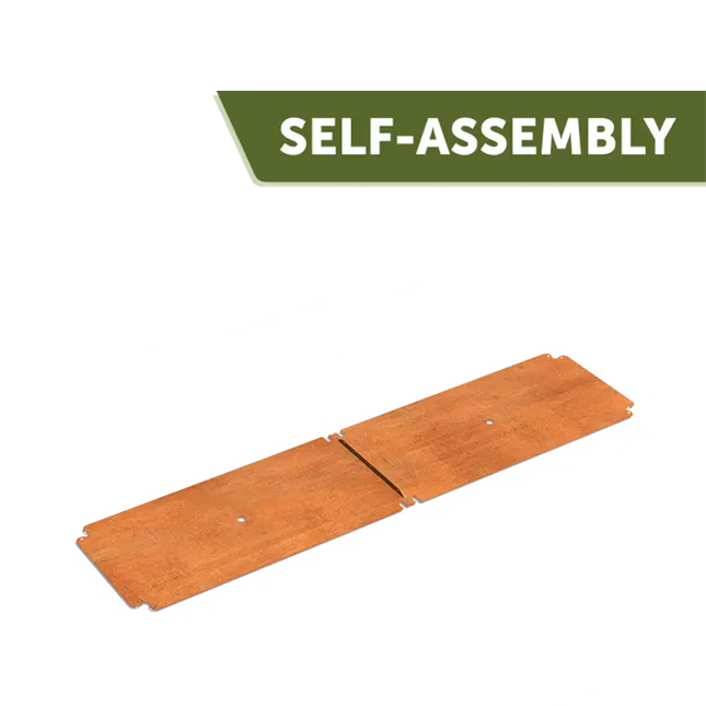 Corten stål plantekasse fod 2000 x 500 x 2 mm - Bundplade