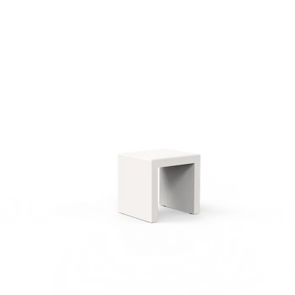 White Garden Bench 45 x 40 x 43.7 cm - Aluminium