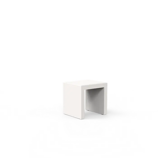 Gartenbank weiß 45 x 40 x 43,7 cm - Aluminium