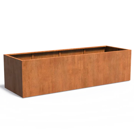 Cortenstaal Plantenbak 300 x 100 x 80 cm - Zonder bodem