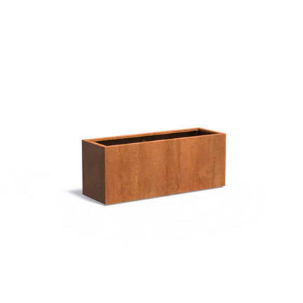 Jardinière en acier Corten 150 x 50 x 60 cm