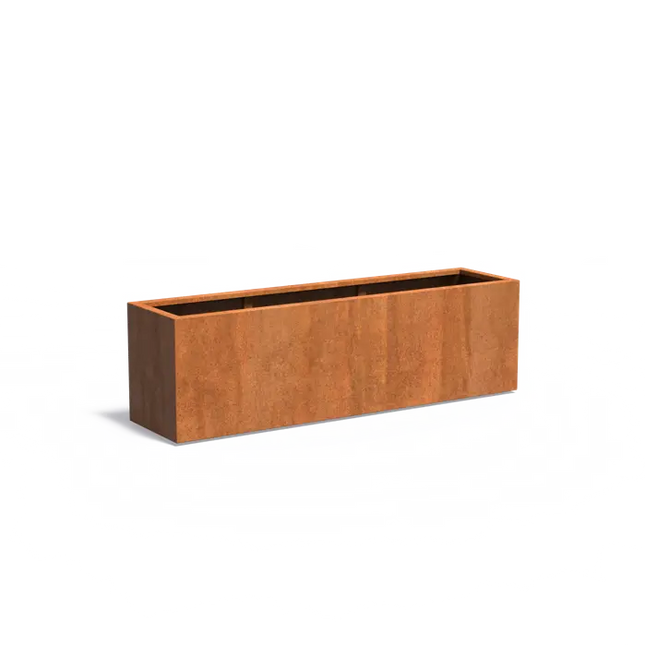 Jardinera de acero Corten de 200 x 50 x 60 cm
