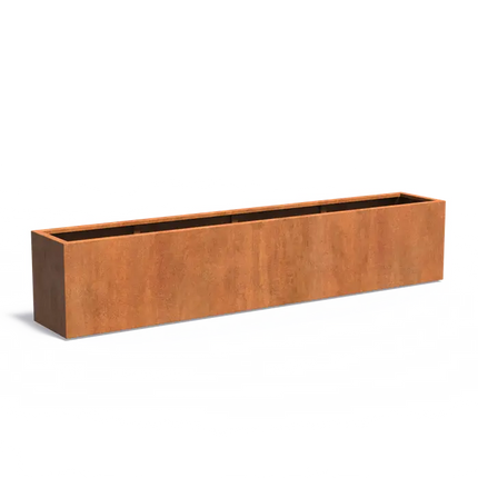 Jardinière en acier Corten 300 x 50 x 60 cm