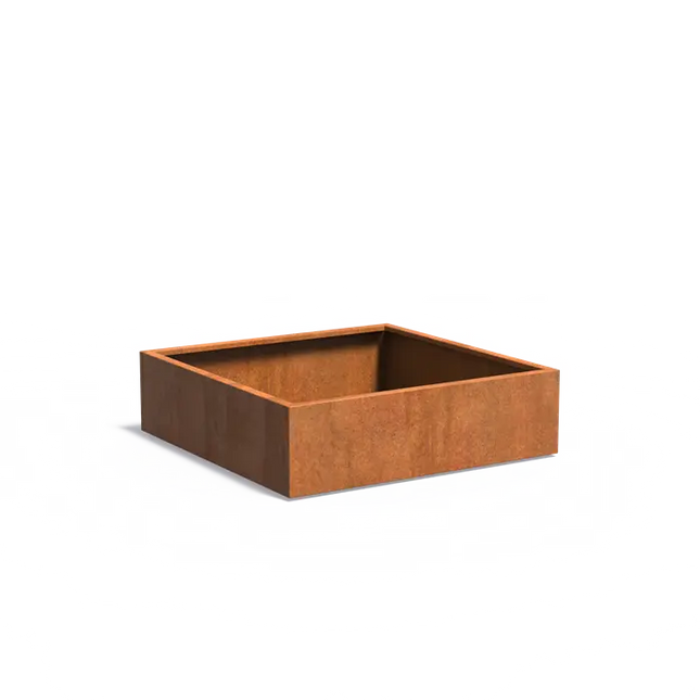 Cortenstaal Plantenbak 140 x 140 x 40 cm