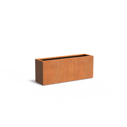 Jardinière en acier Corten 150 x 40 x 60 cm