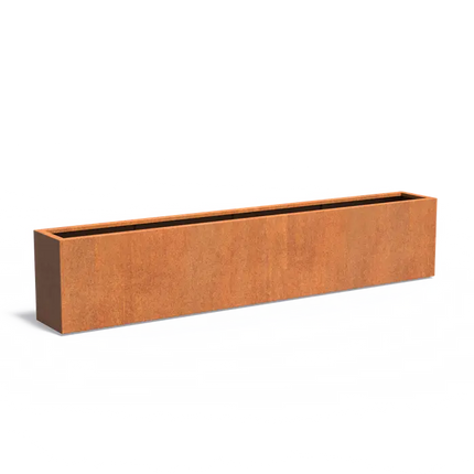 Jardinière en acier Corten 300 x 40 x 60 cm