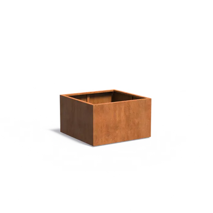 Jardinière en acier Corten 100 x 100 x 60 cm