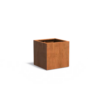 Jardinière en acier Corten 80 x 80 x 80 cm