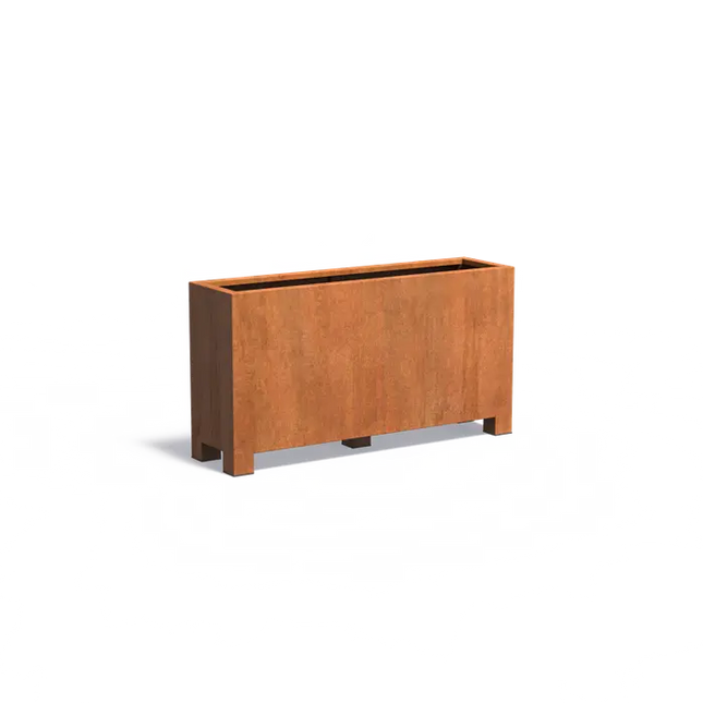 Cortenstaal Plantenbak Op Poten 150 x 40 x 80 cm