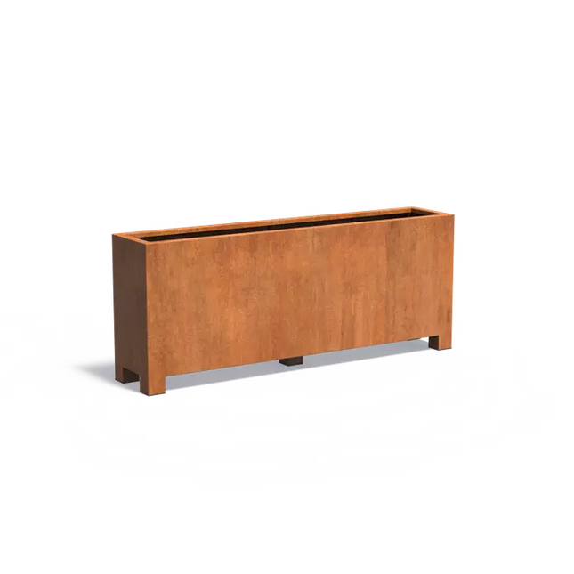 Cortenstaal Plantenbak Op Poten 200 x 40 x 80 cm