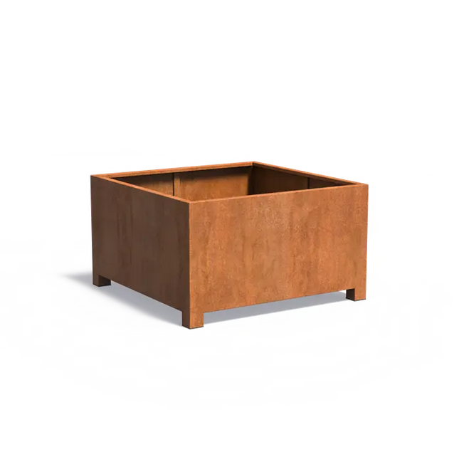 Cortenstaal Plantenbak Op Poten 140 x 140 x 80 cm