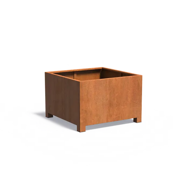 Cortenstaal Plantenbak Op Poten 120 x 120 x 80 cm