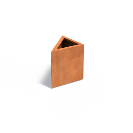 Corten Steel Planter Triangle 60 x 60 x 60 cm