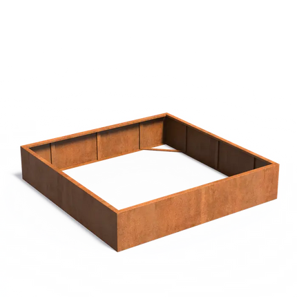 Cortenstaal Plantenbak 200 x 200 x 40 cm - Zonder bodem