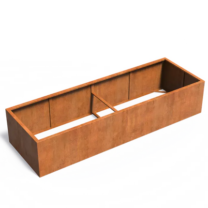 Cortenstaal Plantenbak 300 x 100 x 60 cm - Zonder bodem