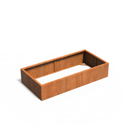 Cortenstaal Plantenbak 200 x 100 x 40 cm - Zonder bodem