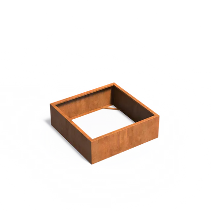 Cortenstaal Plantenbak 120 x 120 x 40 cm - Zonder bodem