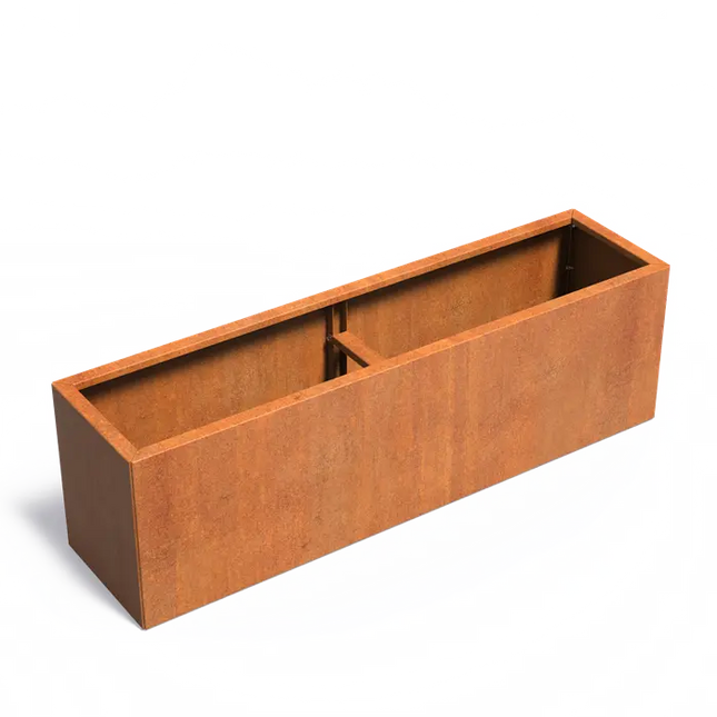 Cortenstaal Plantenbak 200 x 50 x 60 cm - Zonder Bodem