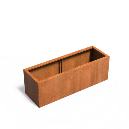 Donica ze stali corten 150 x 50 x 50 cm - bez dna