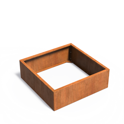 Cortenstaal Plantenbak 120x120x40 cm - Zonder Bodem