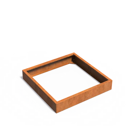 Cortenstaal Plantenbak 120 x 120 x 20 cm - Zonder Bodem