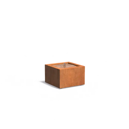 Fontaine en acier Corten 60 x 60 x 40 cm