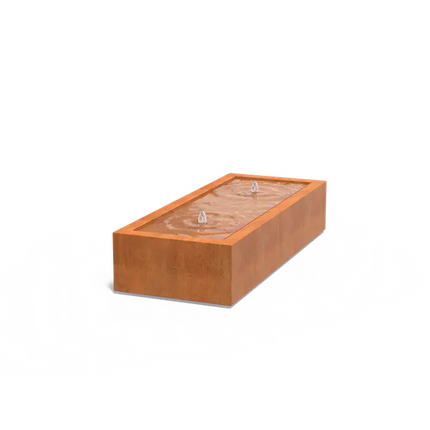 Fontaine en acier Corten 200 x 80 x 40 cm