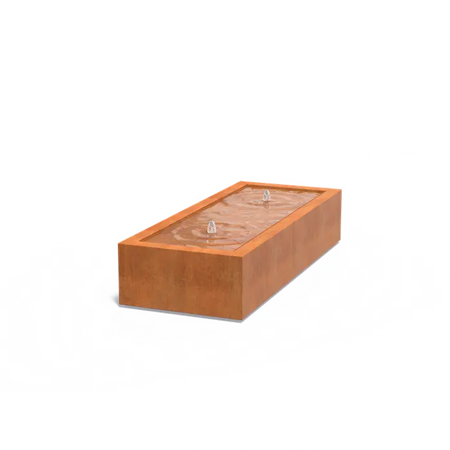 Cortenstaal Watertafel 200 x 80 x 40 cm Fontein