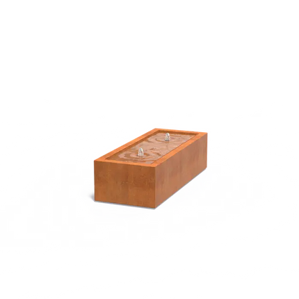 Fontaine en acier Corten 150 x 60 x 40 cm