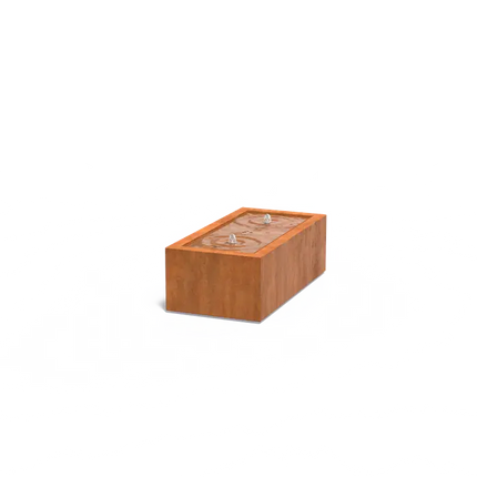 Fontaine en acier Corten 120 x 60 x 40 cm