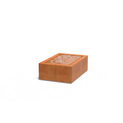 Fontaine en acier Corten 120 x 80 x 40 cm