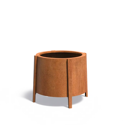 Cortenstaal Plantenbak Op Poten Rond 80 x 75 cm