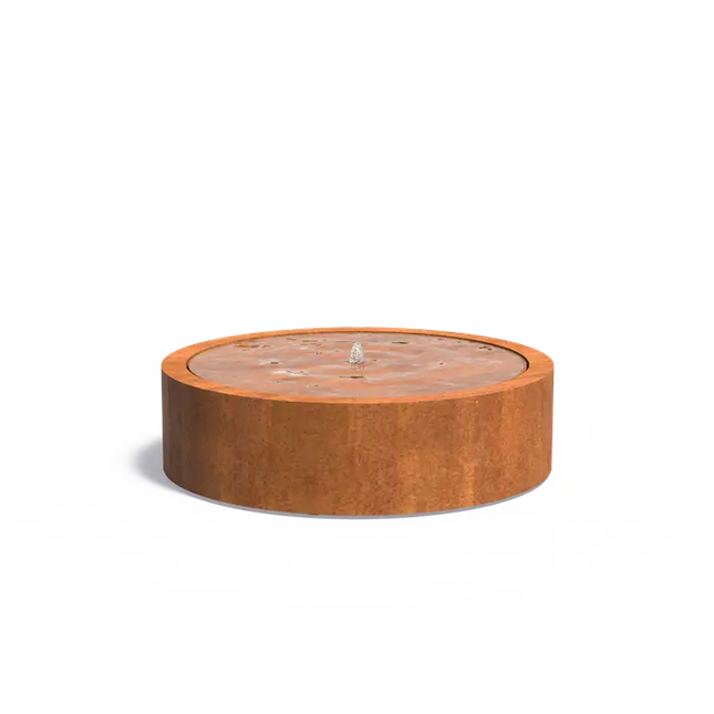 Cortenstaal Watertafel Rond 145 x 40 cm Fontein