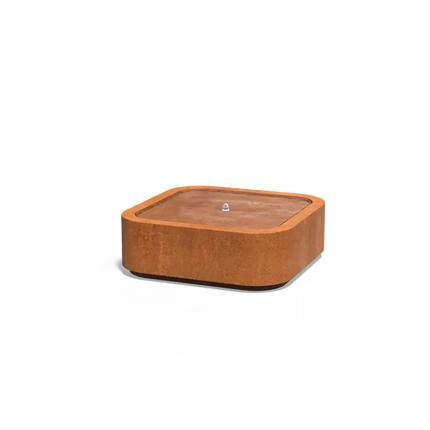 Corten Steel Premium Water Table - 120x120x40 cm - Fountain