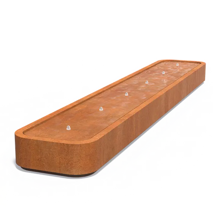 Corten steel Water table Premium - 600x100x40 cm - Fountain
