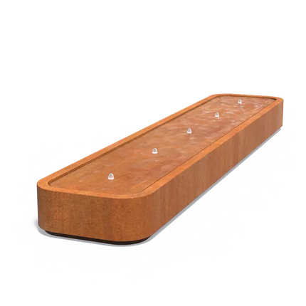 Corten steel Water table Premium - 500x100x40 cm - Fountain