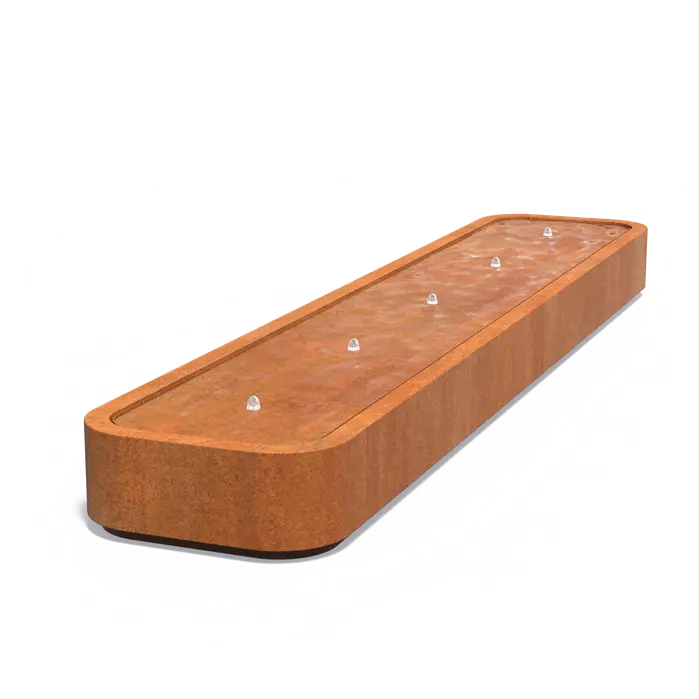 Cortenstaal Watertafel Premium - 500x100x40 cm - Fontein