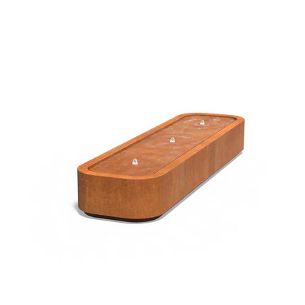 Corten steel Water table Premium - 300x80x40 cm - Fountain