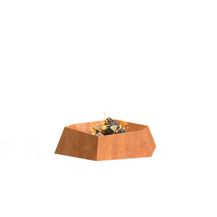 Brasero en acier Corten FORMA 115,4 x 100 x 27,2 cm